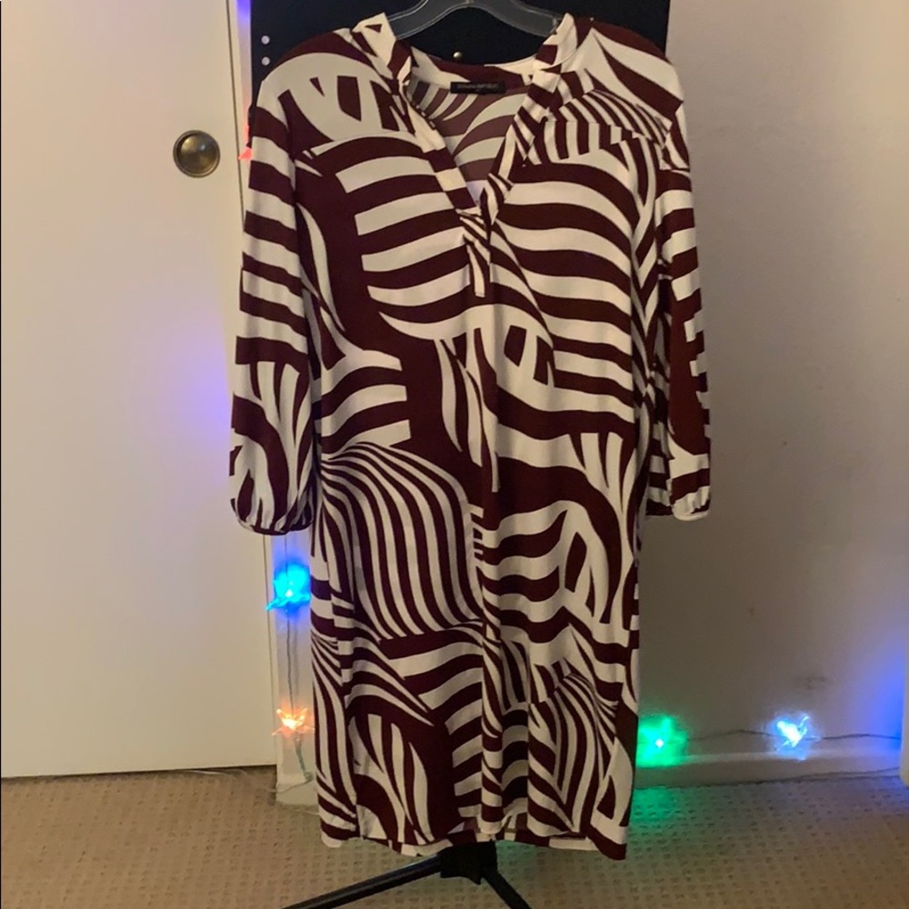 Burgundy dress
